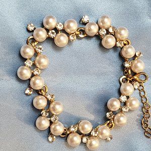 Pearls and Rhinestones Bracelet